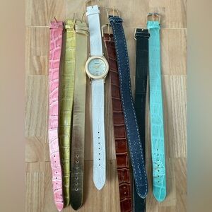 Gruen ladies watch and interchangeable strap set NEW BATTERY